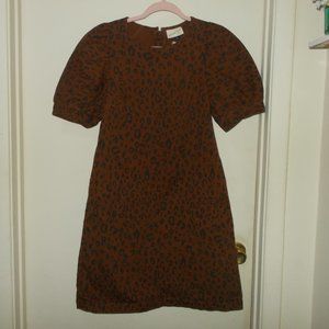 Universal Thread Animal Print Dress Multi Color Size 4 New With Tags